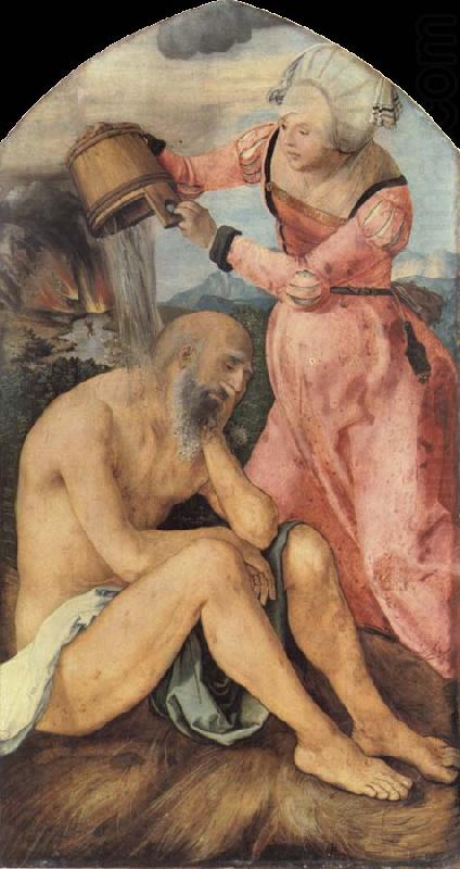 Albrecht Durer Job Castigated by his wife china oil painting image